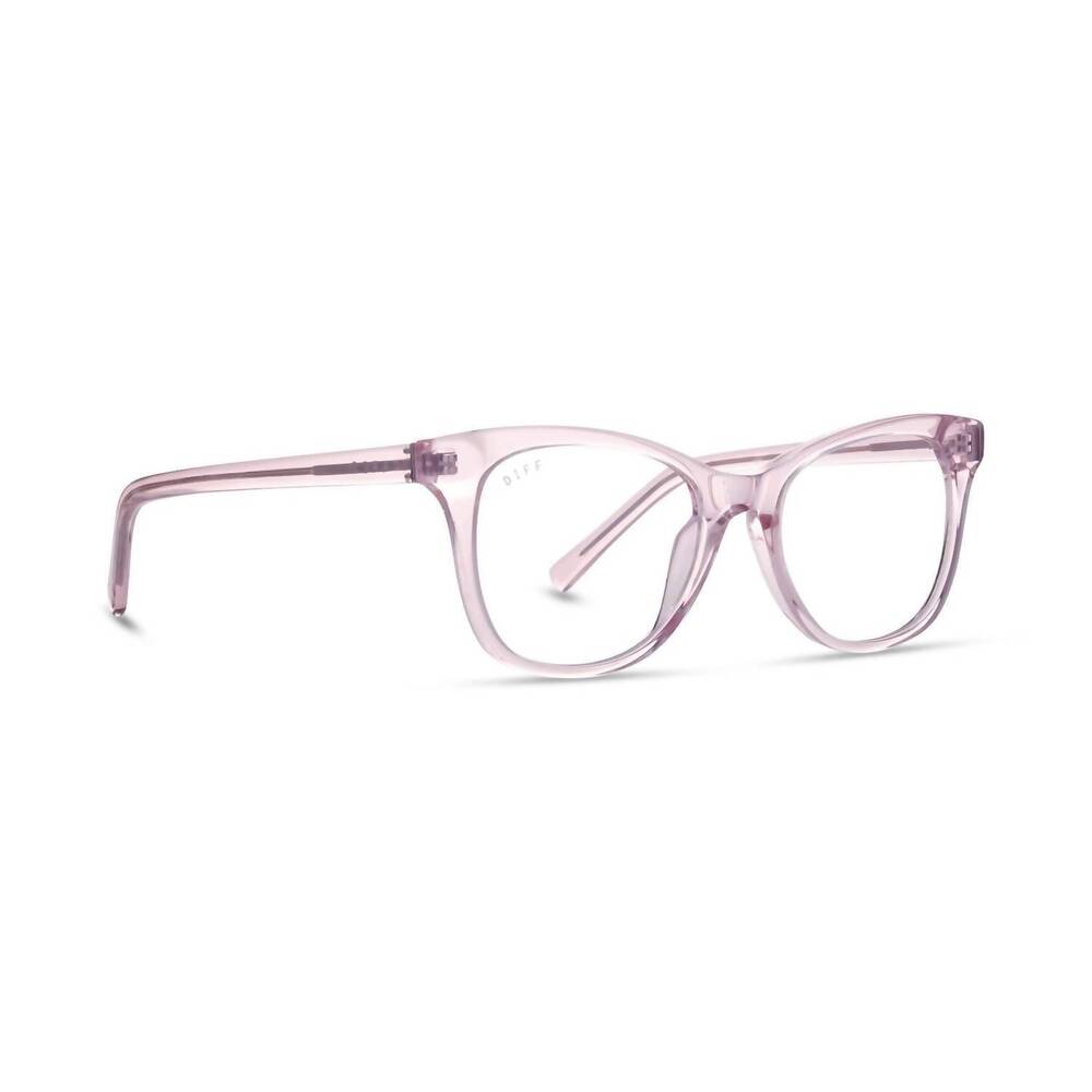 NEW DIFF women's carina glasses in light pink crystal